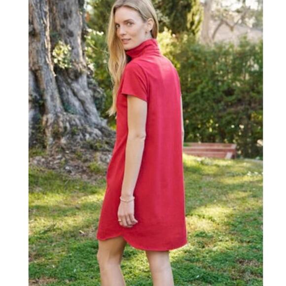 Frank & Eileen Lauren Polo Dress In Double Decker Red Mini Cotton Size Small - Picture 9 of 13